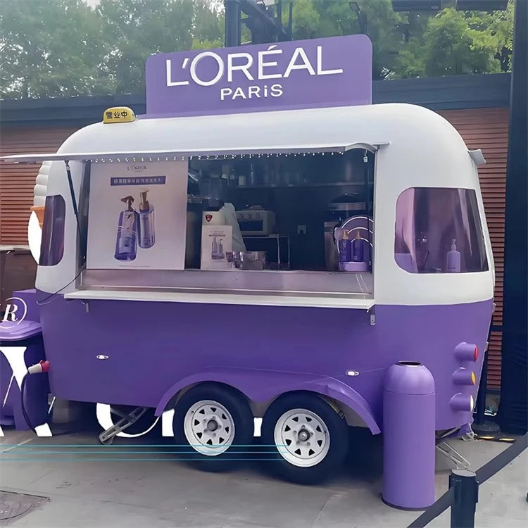 Customized Gelato & Ice Cream Vending Cart — Fully Equipped Mobile Food Trailer