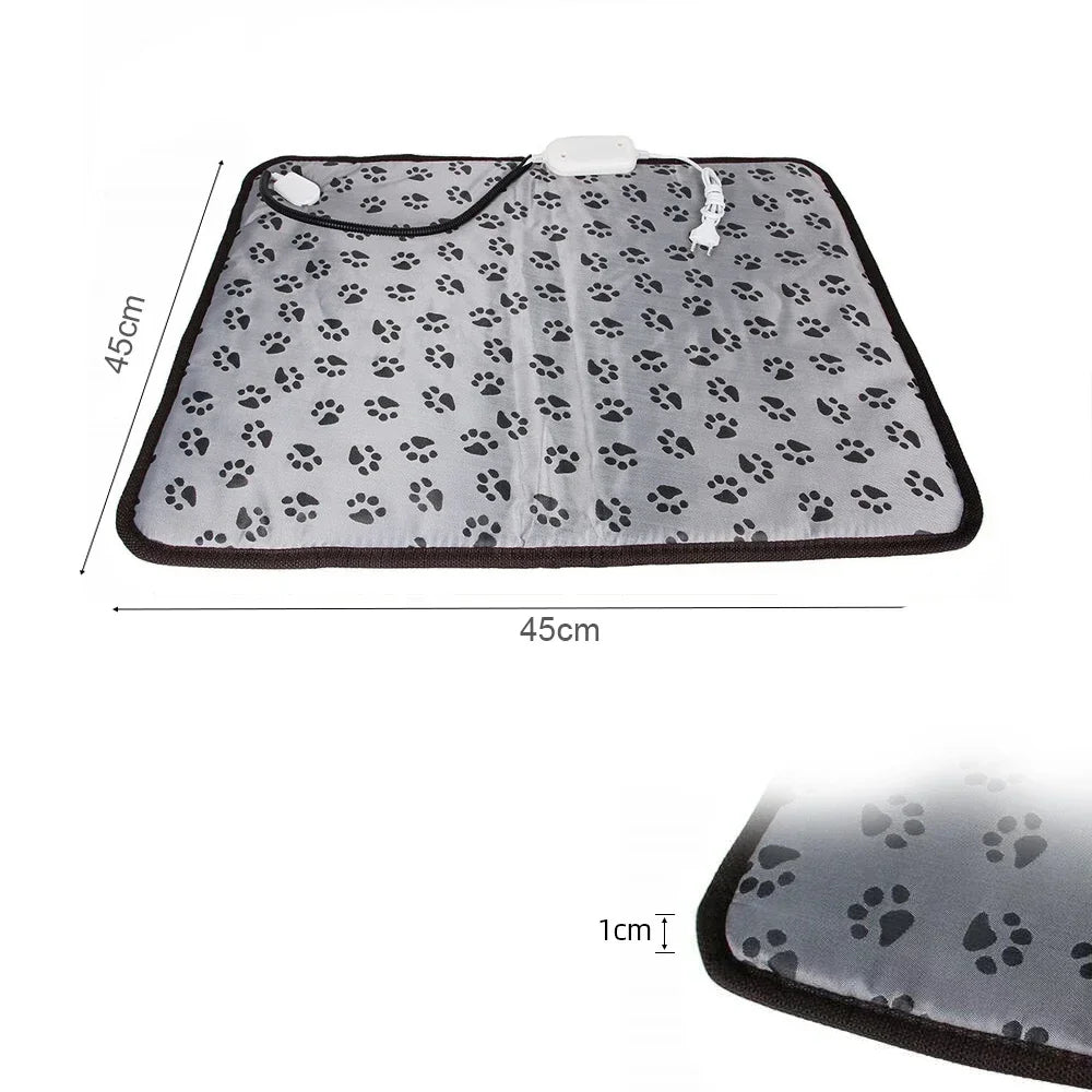 Winter Pet Heating Blanket – Waterproof Wearable Heated Cat & Dog Mattress, Indoor Warming Pad