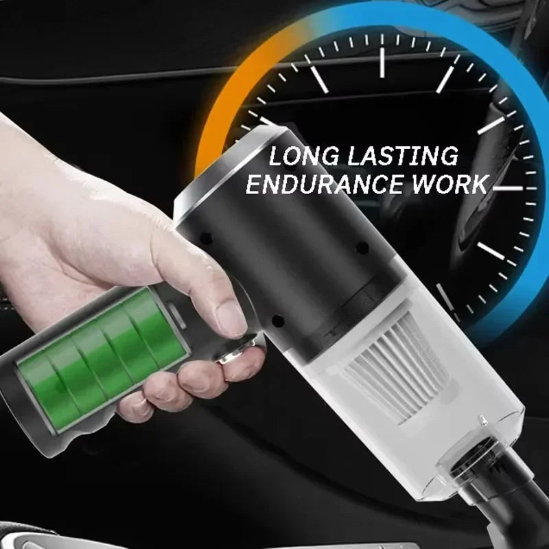 Wireless Handheld Car Vacuum – 5,500Pa USB Rechargeable