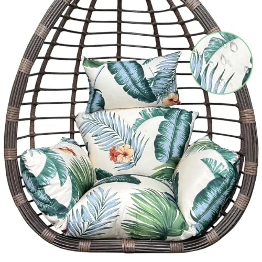 Egg Chair Cushion — Thick Hanging Chair Seat Pad for Indoor & Outdoor Use
