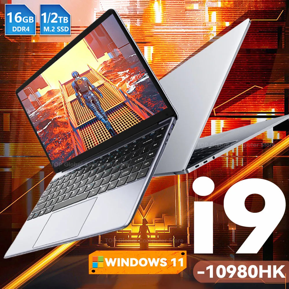 14.1" Windows 11 Gaming Laptop — Portable Performance for Gaming & Work