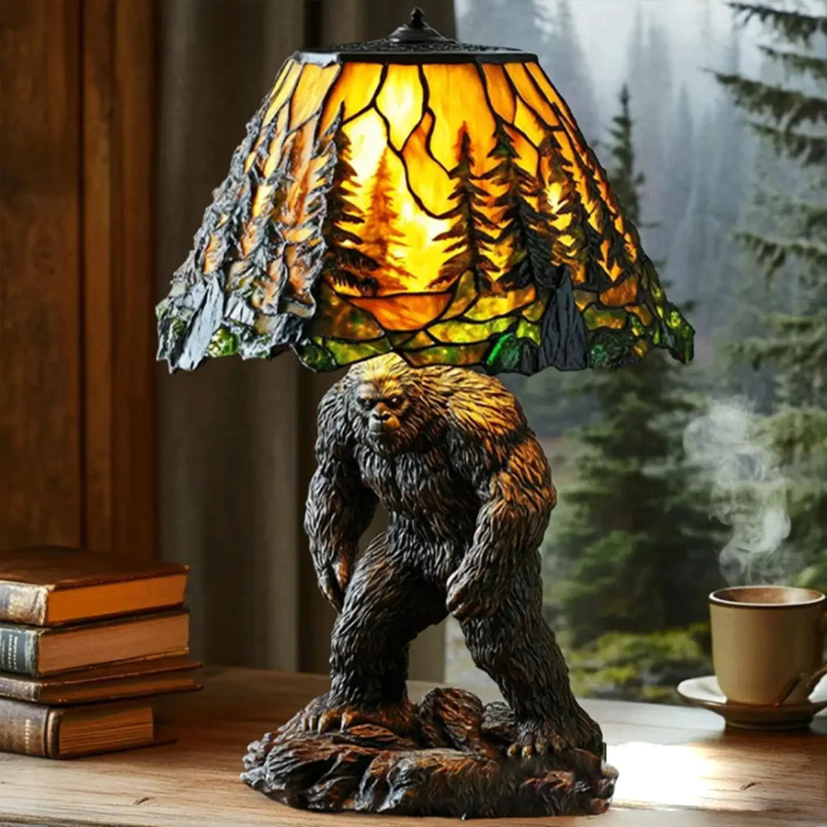 Animal Table Lamp – Colorful Resin Accent