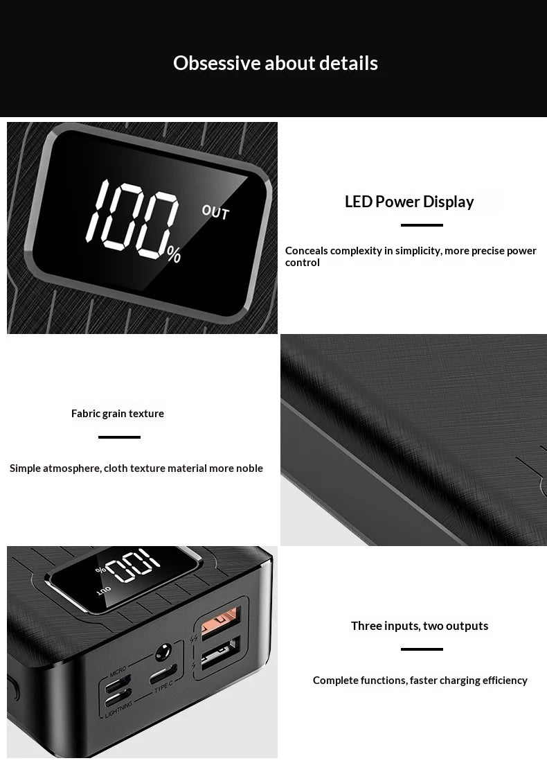 30000mAh Power Bank — High-Capacity Portable Charger for Phones & Tablets
