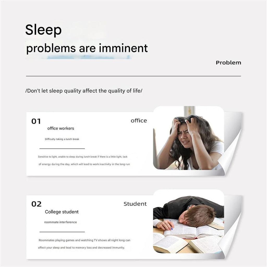 3D Contoured Blackout Sleep Eye Mask — Adjustable