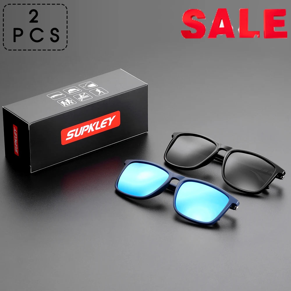 SUPKLEY Men's Polarized Square Sports Sunglasses