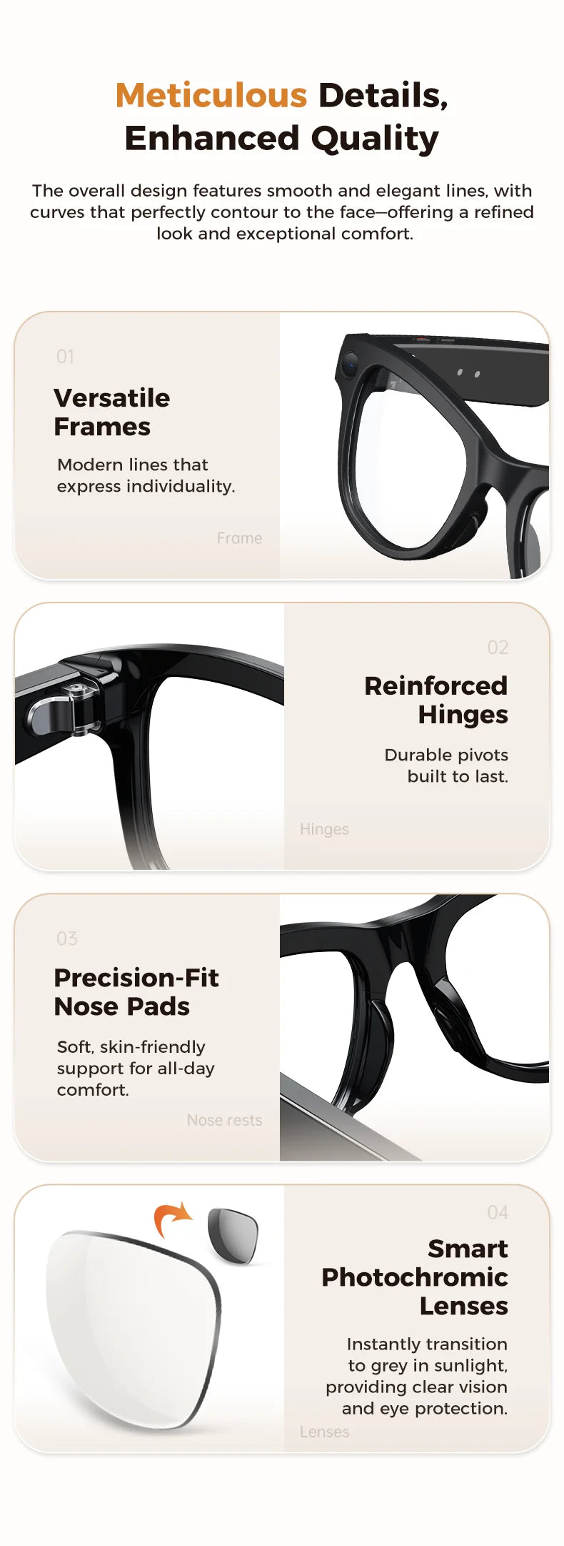 2026 AI Smart Glasses – 4K Camera, 120+ Language Translation, 3600mAh Power Bank, Bluetooth 5.3