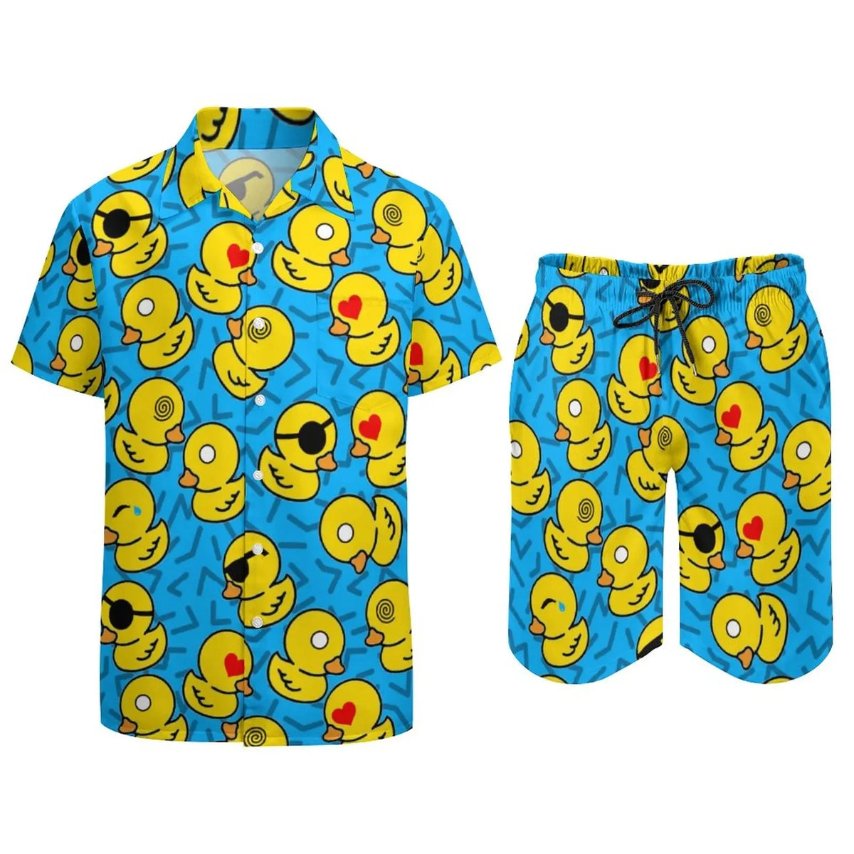 Men's Psychedelic Magic Mushroom 3D Print Shirt & Beach Shorts – Oversized Hawaiian Set