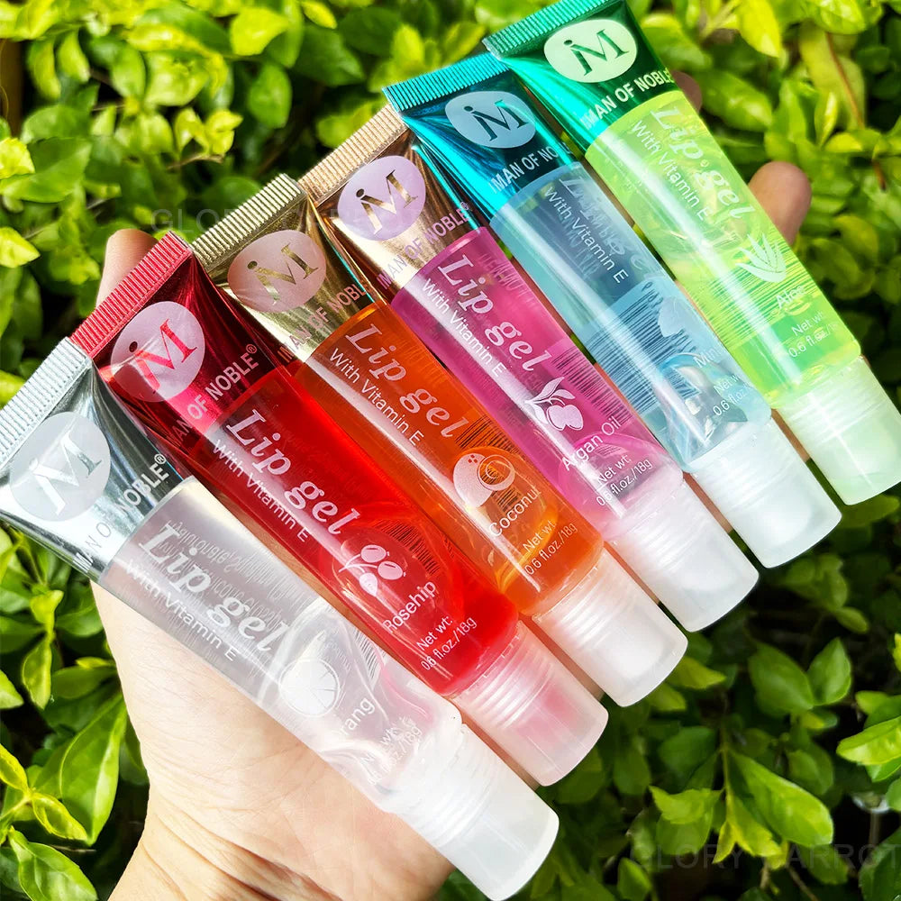 6-Piece Fruity Lip Gloss Set — Hydrating Glossy Clear Lip Gel