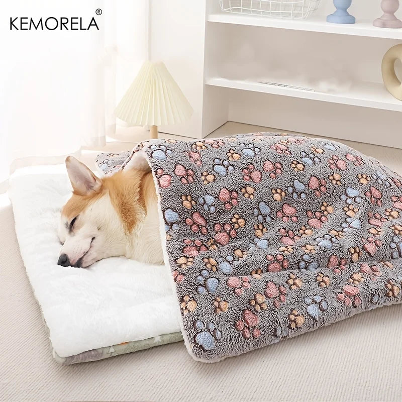 KEMORELA Thick Soft Pet Mat – All-Season Dog & Cat Bed Mat for Small to Medium Pets