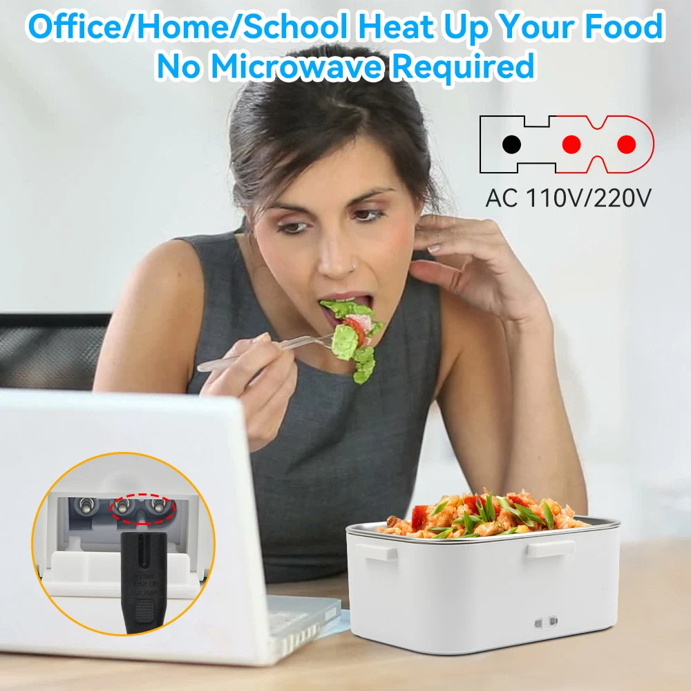 1.8L Electric Lunch Box – 80W Food Warmer