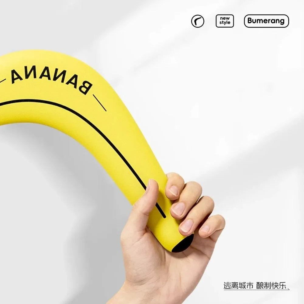 V-Shape Boomerang – Soft Acrylic Banana Boomerang Flying Disc for Kids & Adults, Outdoor Throw Toy
