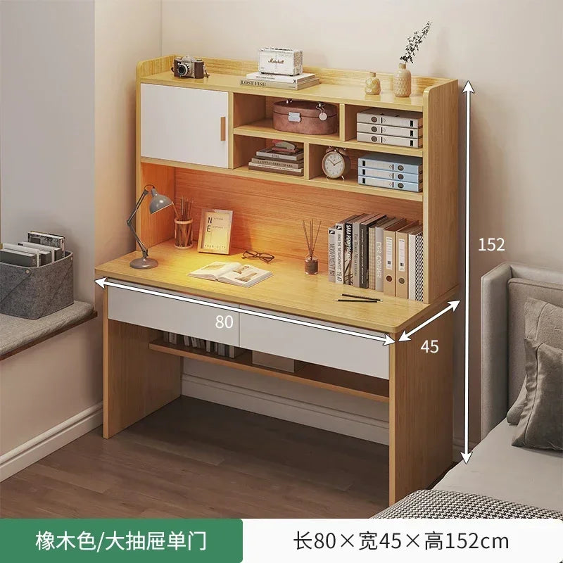 Simple Modern Computer Desk — Student Writing & Home Office Workbench, Multiple Configurations