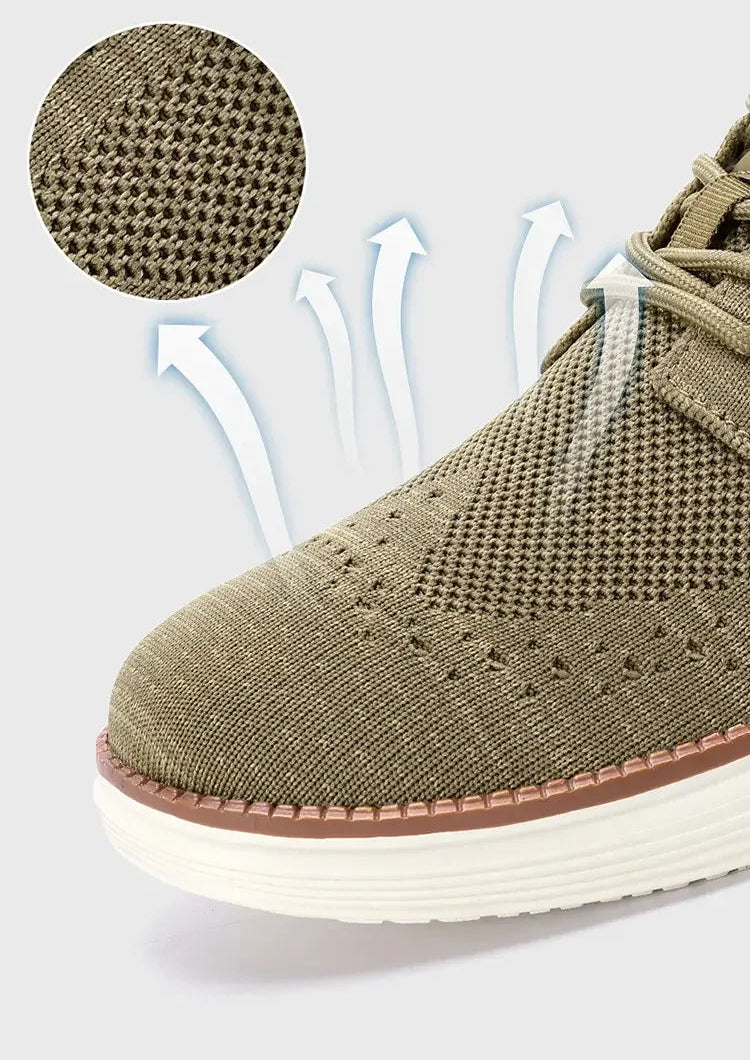 Men's Air Mesh Lace-Up Walking Shoes