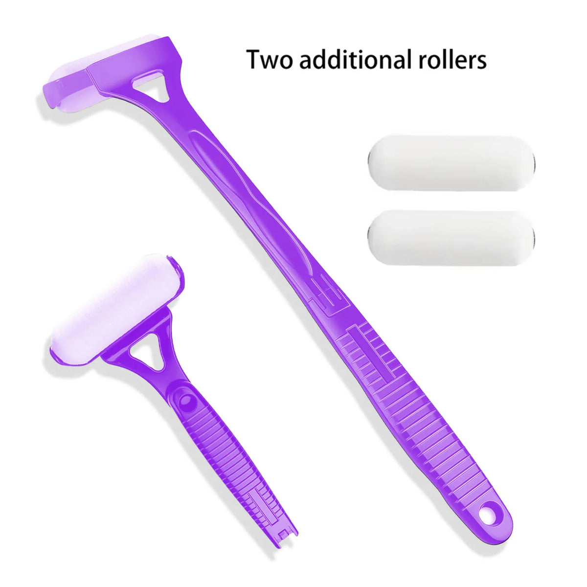 Long Handle Lotion Applicator Stick – Foldable Self-Sunscreen & Tanning Back Applicator with 2 Heads