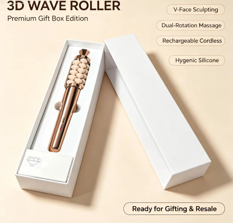 Facial & Neck Lifting Sculpting Massage Stick – Skin Tightening Beauty Massager Tool with Lithium Battery