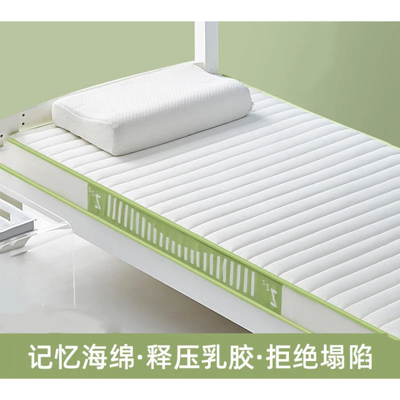 Latex Memory Cotton Mattress Cushion – Children & Home Tatami Mat, Custom Single 90x190cm, Dorm