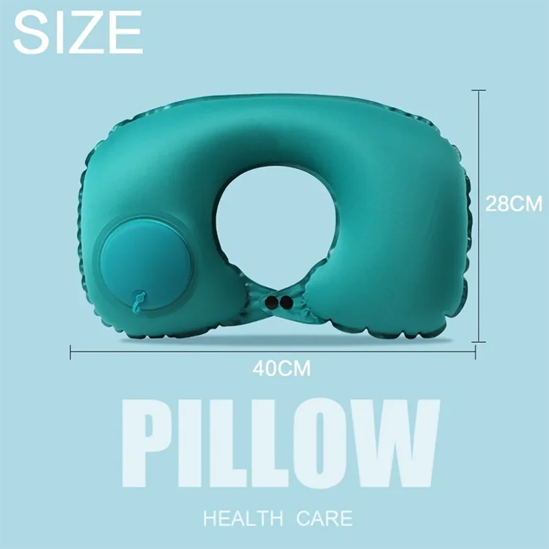 Inflatable U-Shape Travel Neck Pillow — Portable