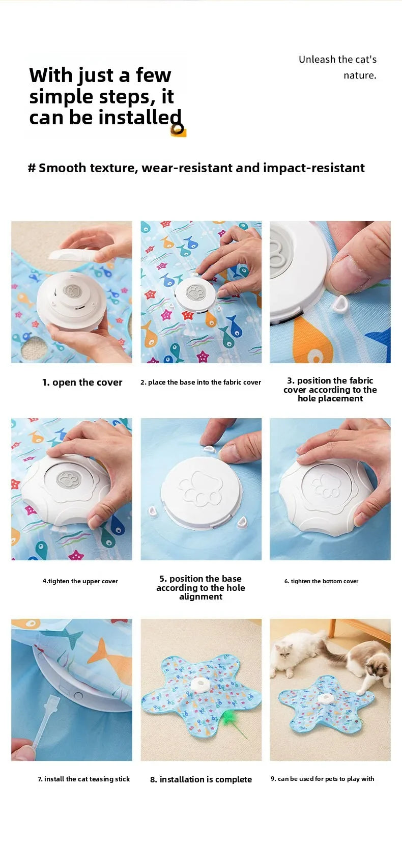 Automatic Electric Cat Turntable Interactive Toy