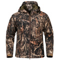 Men's Silent Soft Shell Camouflage Tactical Jacket — Waterproof Fleece Hunting Coat