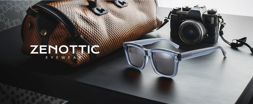 ZENOTTIC Handmade Acetate Square Polarized Sunglasses | Fashion Patchwork Shades ZS6240