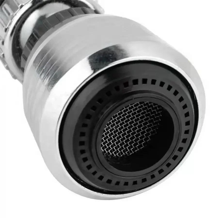 Less Splash. Less Waste. — Stainless Steel Faucet Sprinkler & Water-Saving Extender | Rotating, Splash-Proof, Easy Install, Kitchen & Bathroom