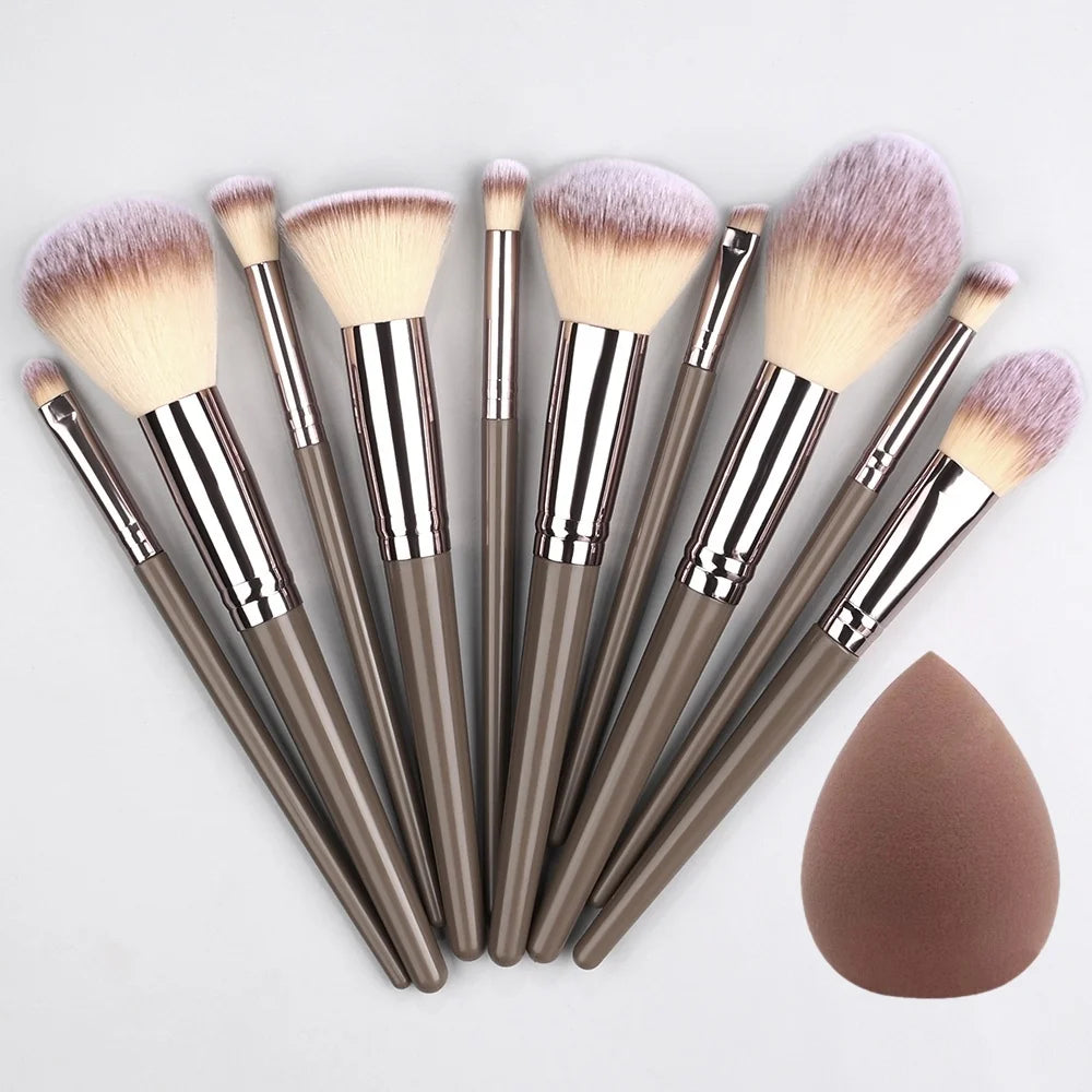 Super Soft Detail Makeup Brush Set — Blush, Highlighter, Foundation & Eyeshadow