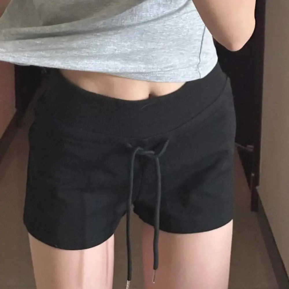 Women's Drawstring High Waist Shorts | Slim Fit Casual Summer Pajama Pants