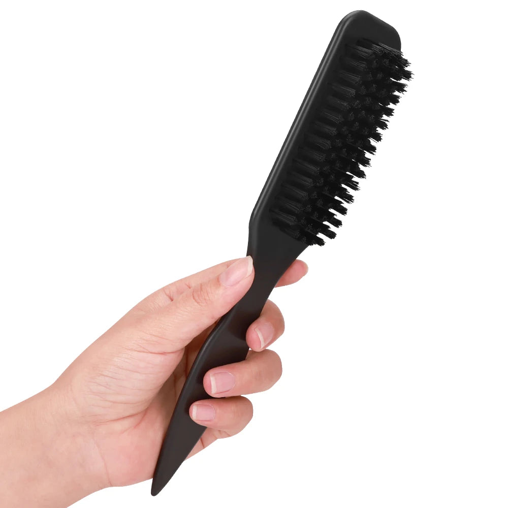 4-Piece Boar Bristle Hair Brush Set – Slick Back, Edge Control & Baby Hair Smoothing
