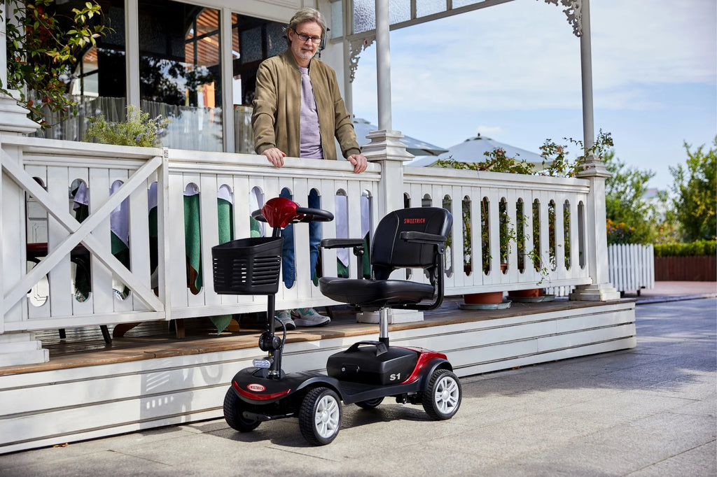 4-Wheel Mobility Scooter for Seniors, Foldable Travel Design