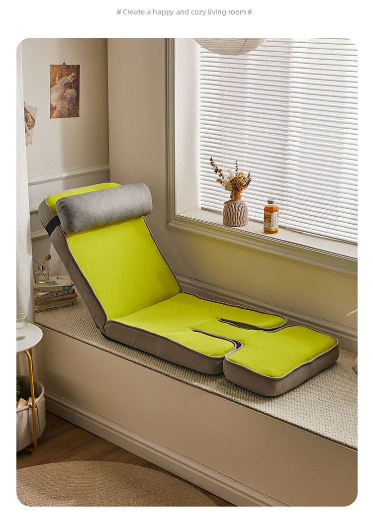 Cotton Folding Floor Sofa with Backrest