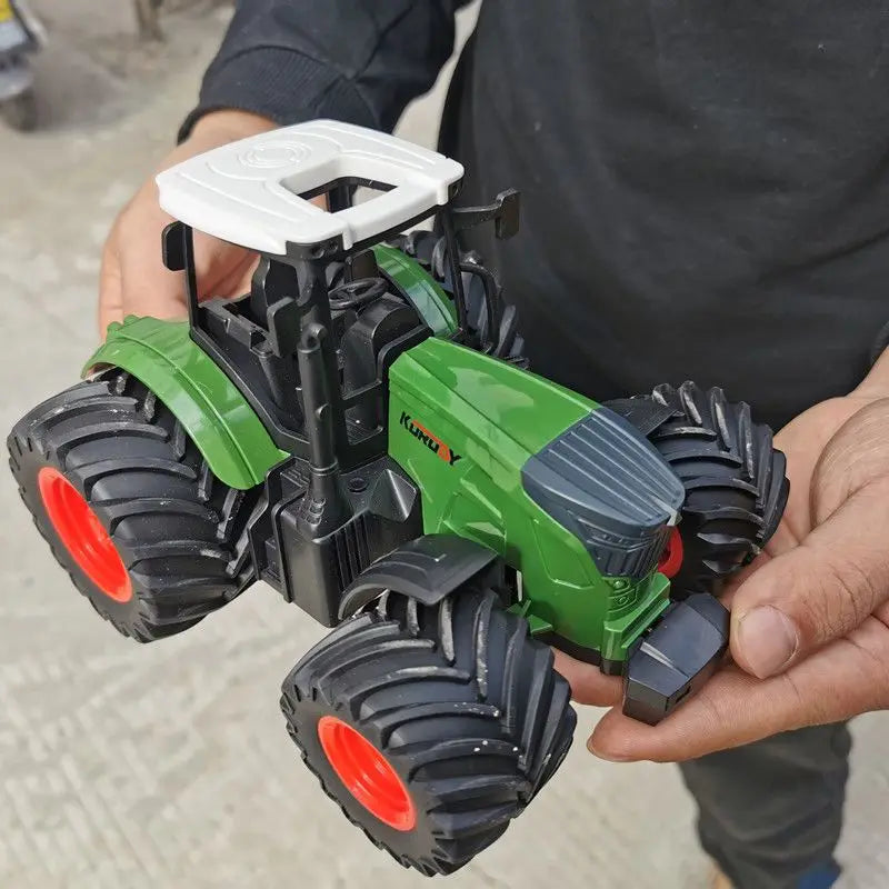 Farm Tractor Toy with Trailer & Accessories – Simulation Farmer Vehicle Set for Kids