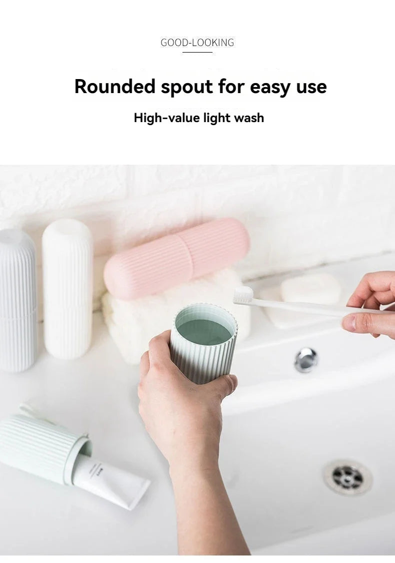 Portable Toothbrush & Toothpaste Travel Case — Hygienic Storage Box for Camping & Travel