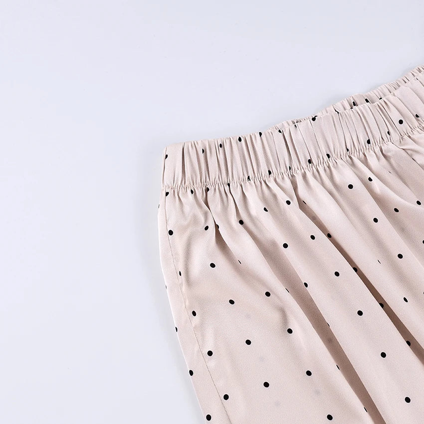Linad Elegant Satin Lantern Pants – High Waist Vintage Loose Ankle Length Street Chic Trousers