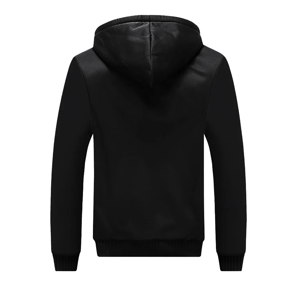 Men's Camouflage Fleece Jacket – Hooded Winter Layer