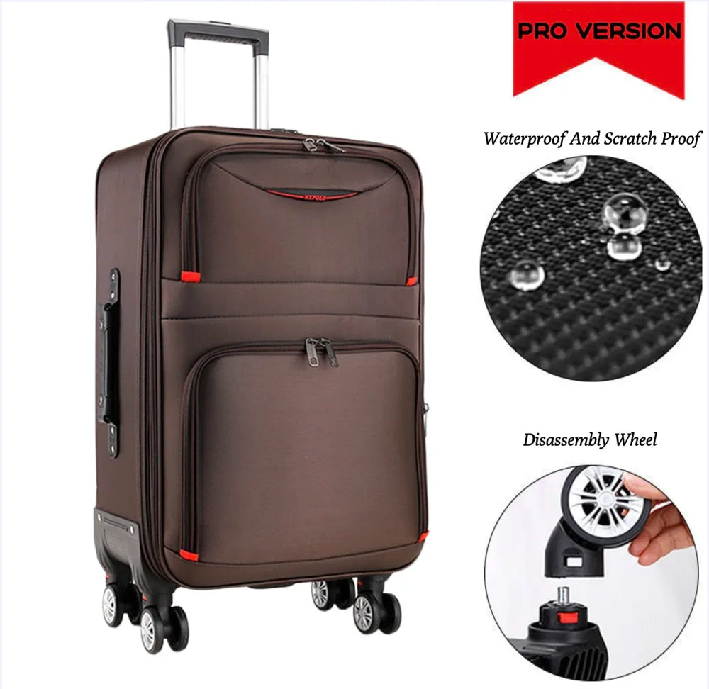 Women's Oxford Luggage Set — Large Capacity, 20"-28"