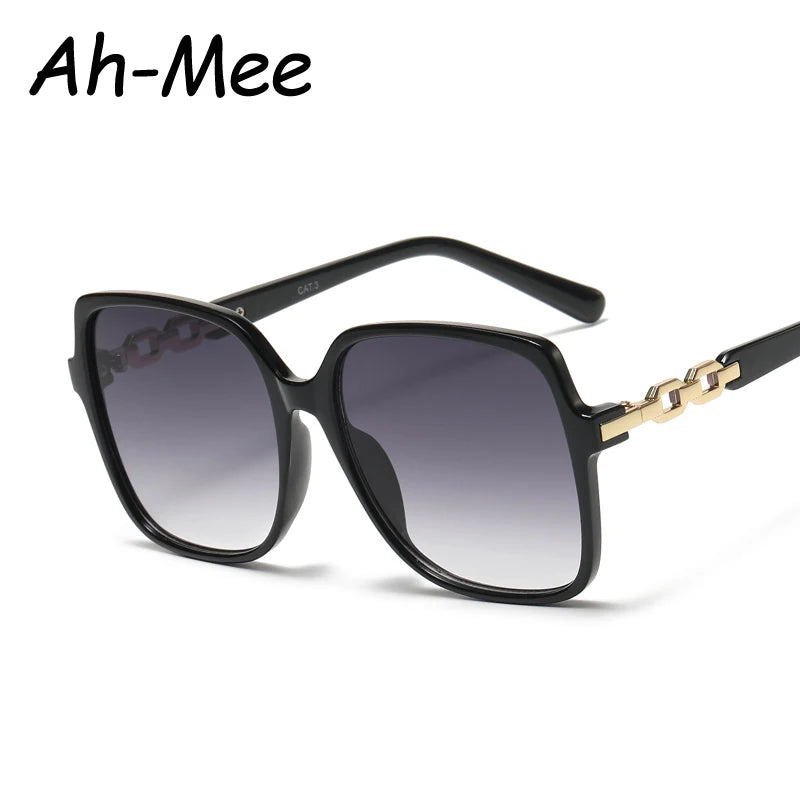 Women's Fashion Square Cycling Sunglasses | Big Frame Colorful Gradient Outdoor Shades
