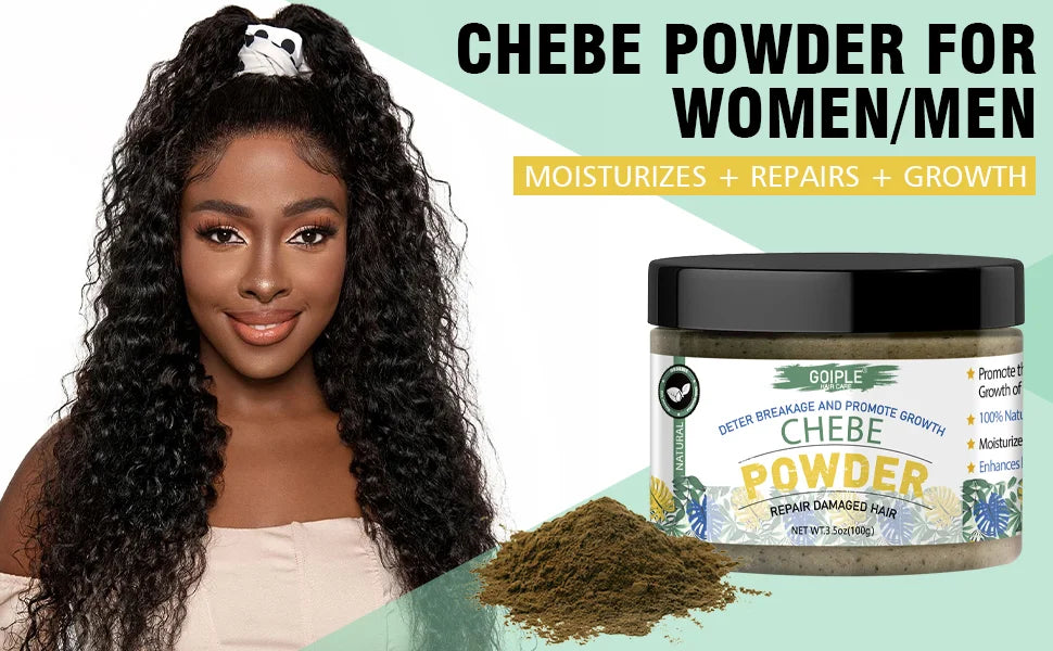 GOIPLE Chebe Hair Care Products Deep Nourish & Moisturize Conditioner Smoothing Anti-loss Breakage Hair Oil or Butter or Powder