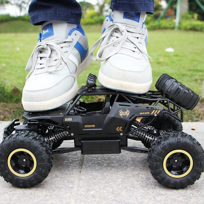1:12 / 1:16 Scale 4WD RC Off-Road Buggy Truck with LED Lights – Remote Control Car for Boys