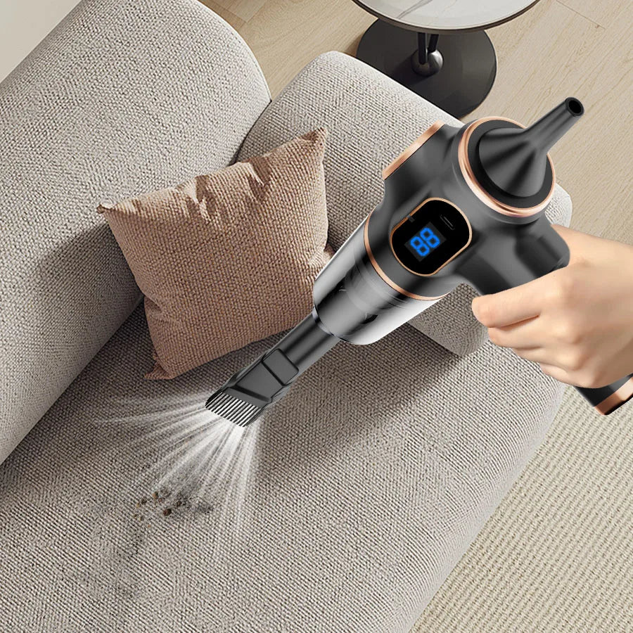 Wireless Handheld Car Vacuum Cleaner — 95000PA Suction, HEPA Filter, 2000mAh Battery