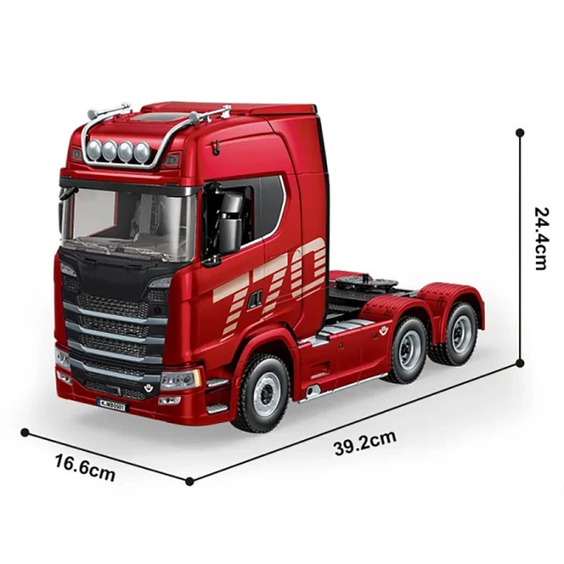 HUINA 1501 1/18 Scale 770S Alloy RC Engineering Tractor Truck with Light & Sound