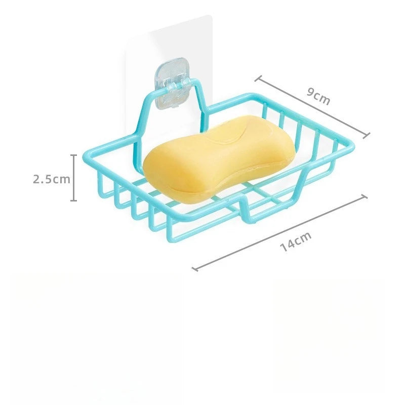 Wall-Mounted Stainless Steel Soap Holder — No Drill