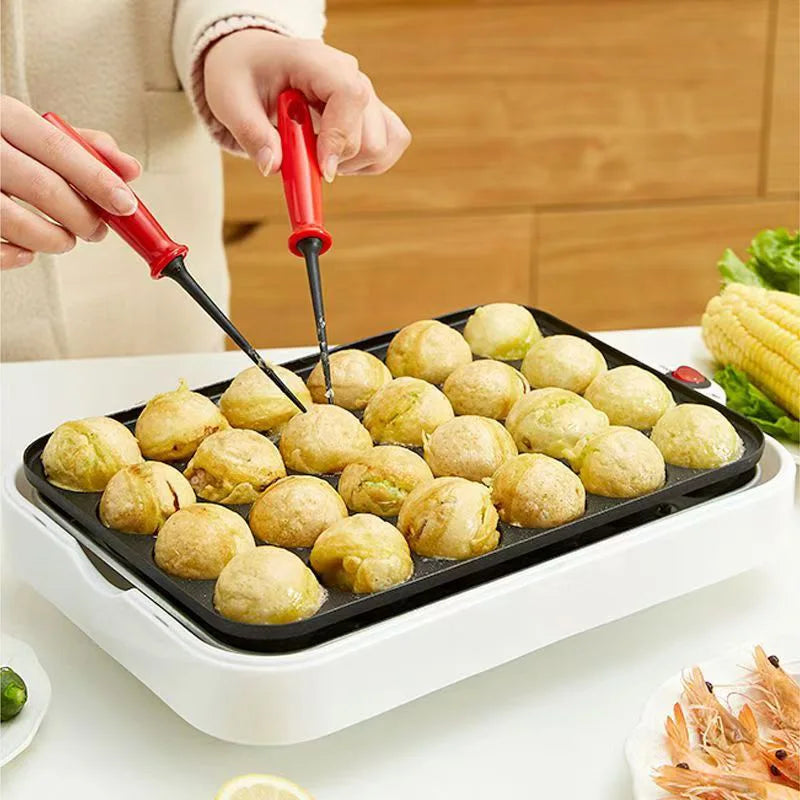 Electric Takoyaki Maker — Household Octopus Ball Grill Pan & Cake Baking Machine