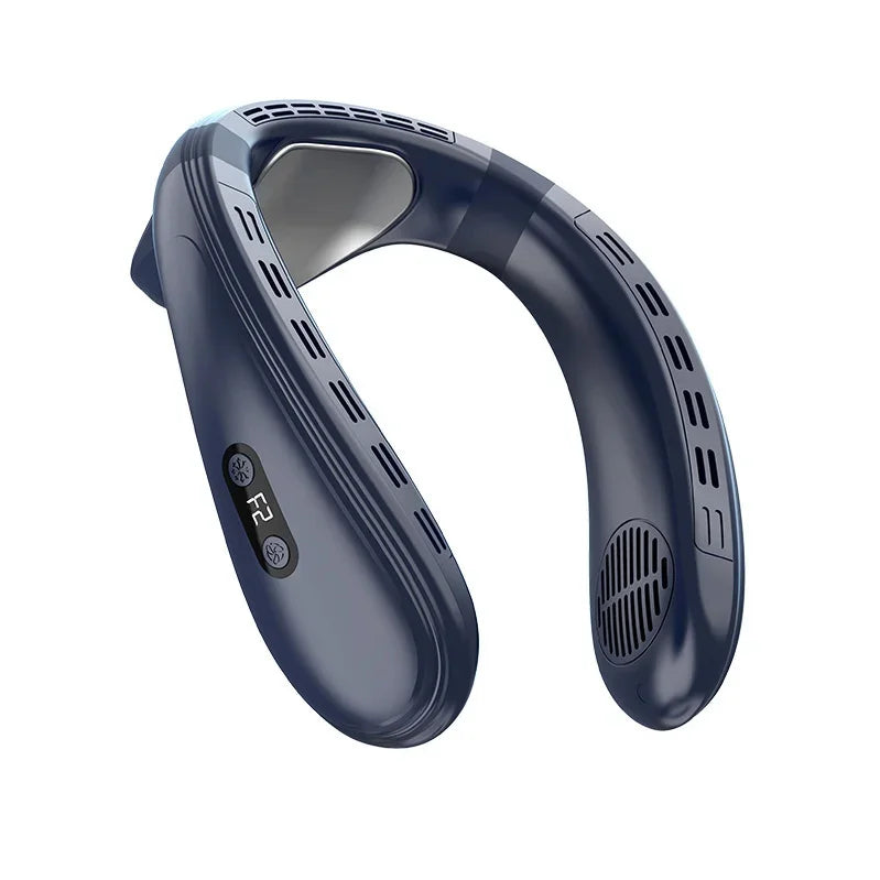 Portable Neck Air Conditioner — Rechargeable Semiconductor Bladeless Cooling Fan Wearable Cooler