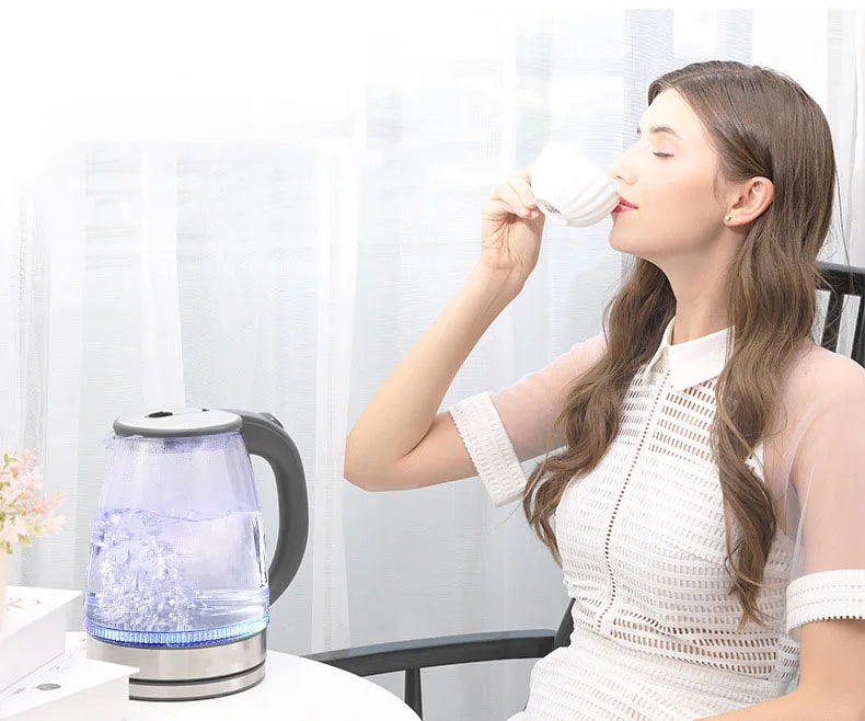 1.5L Electric Glass Kettle — Fast Boiling Borosilicate Tea Pot for Home & Office