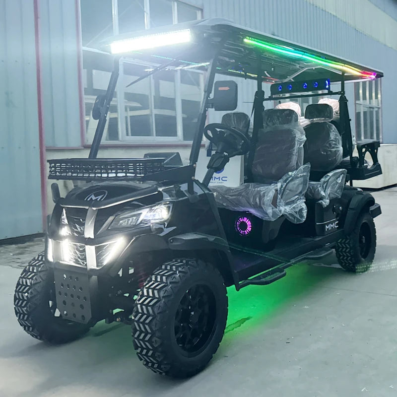 Street Legal 4-Seater Electric Golf Cart — 72V Lithium Battery, 5kW AC Motor