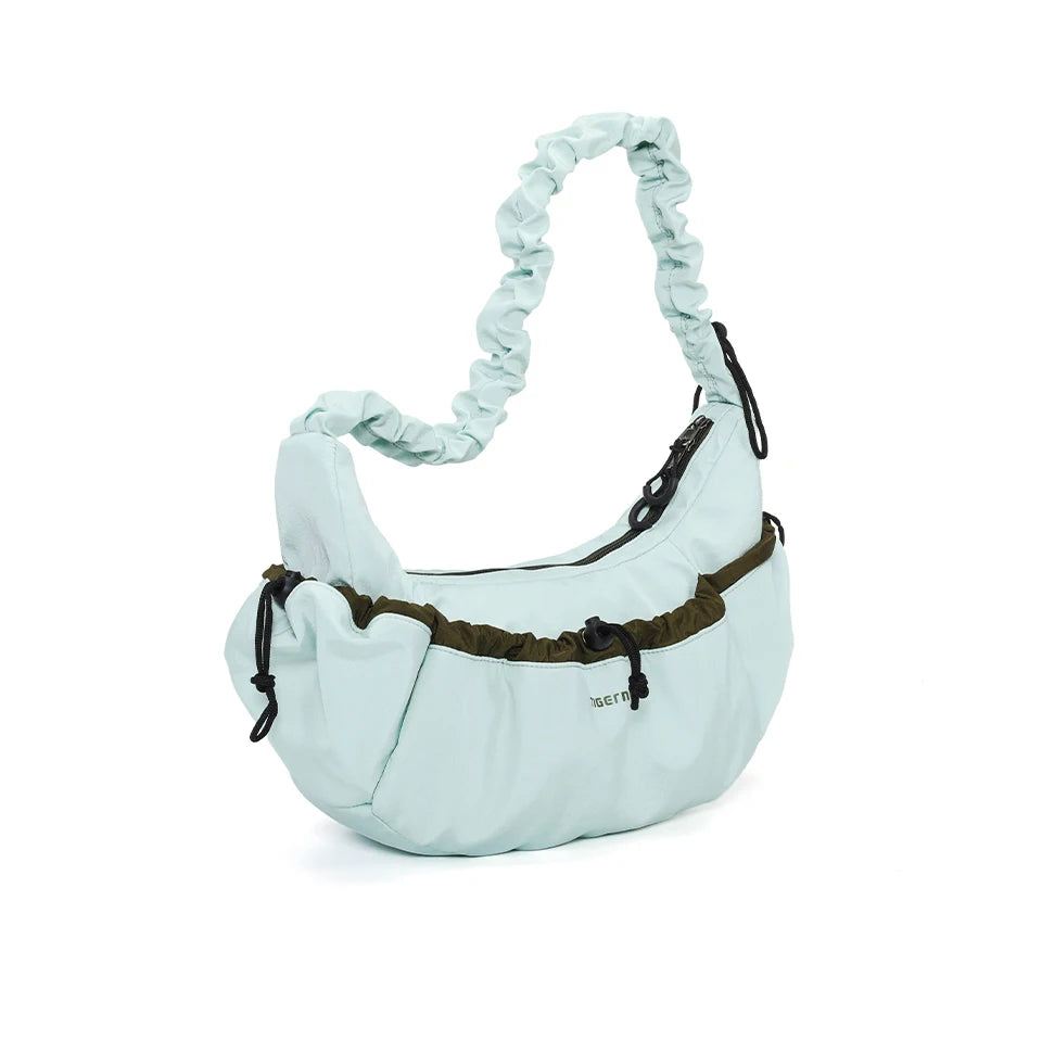 Tigernu Women Bags Fashion Half-Moon Shoulder Bag Female Underarm Bag Light Wrinkled Drawstring Handbag Women Totes Shoulder Bag