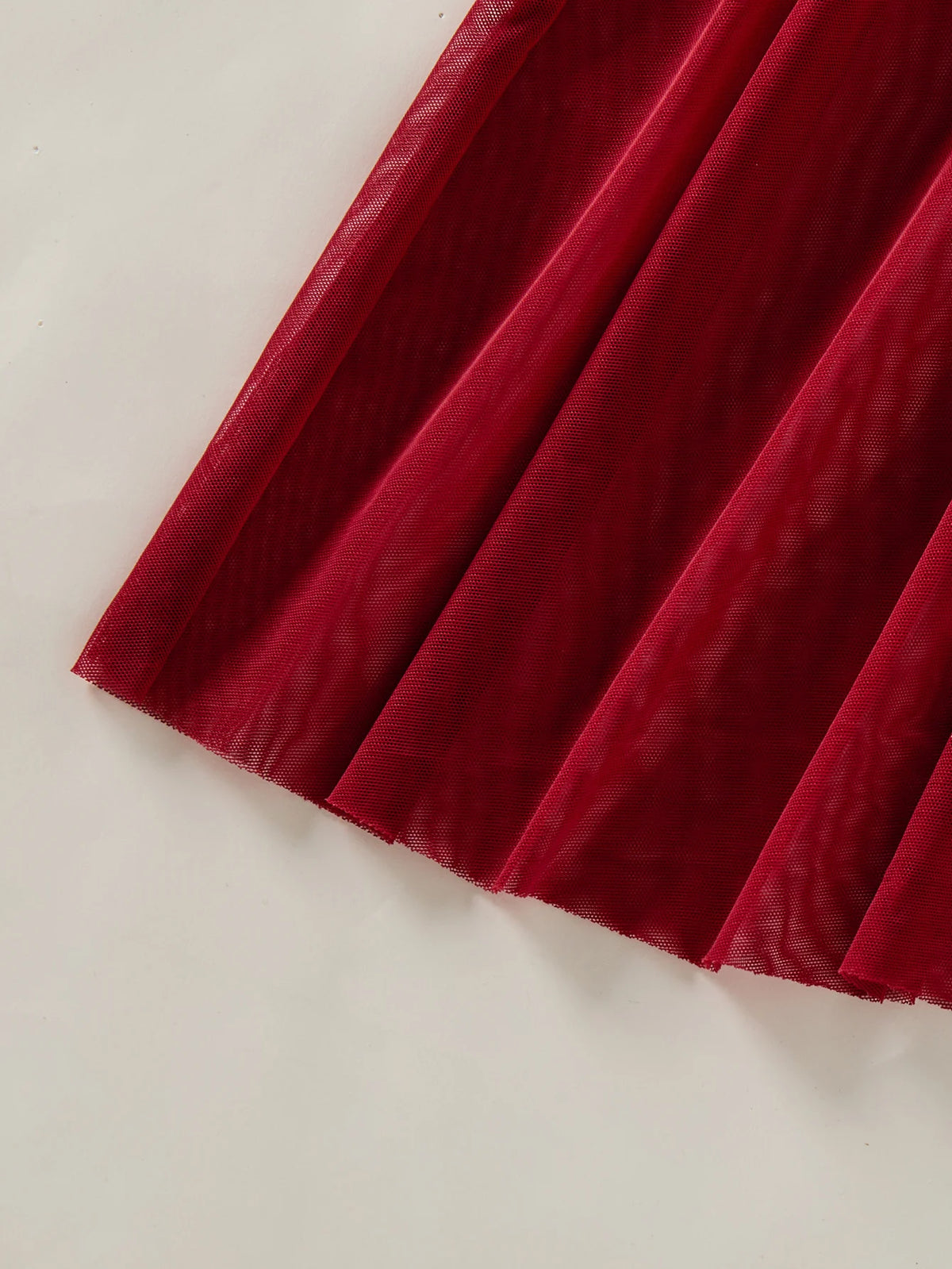 Wine Red Wheat Ear Embroidery Nightgown – Semi-Transparent Bow Countryside Elegant Sleepwear