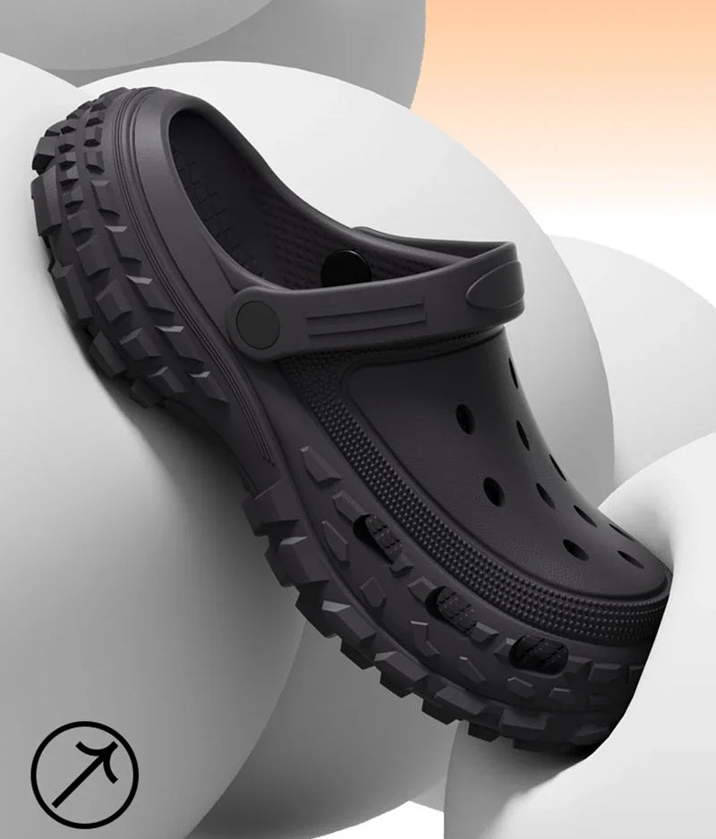 Women's Non-Slip Beach Sandals — Cushioned Clog Sole Comfortable Fashion Slip-On