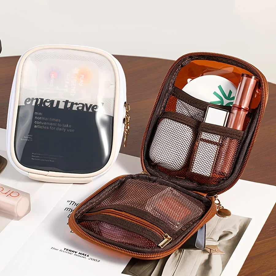 Mini Transparent Waterproof Cosmetic Clutch Bag