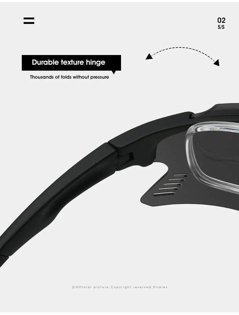 KAMMPT Oversized Sports Cycling Sunglasses | Mirror Anti-UV Windproof Protective Shades for Men & Women